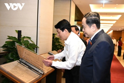 National Assembly Daily featuring first general election exhibited  - ảnh 1