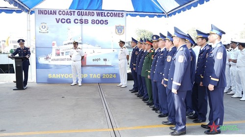 Vietnam Coast Guard ship arrives in India for exchange program  - ảnh 1