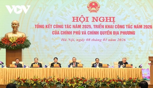 Party leader attends conference on 2025 performance, 2026 tasks for central, local administrations - ảnh 2