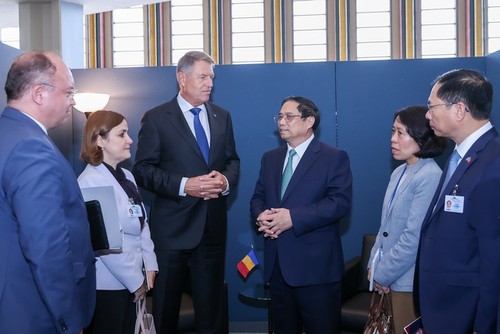 Премьер-министр Фам Минь Тинь провел множество двусторонних мероприятий на полях 78-го заседания высокого уровня Генеральной Ассамблеи ООН - ảnh 1