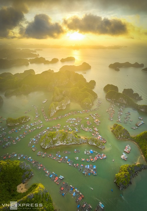 Bird-eye views accentuate paradisiacal beauty of Lan Ha Bay - ảnh 4