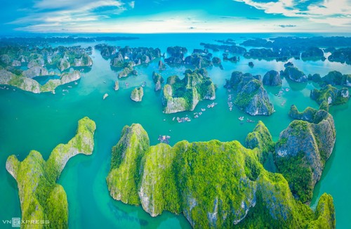 Bird-eye views accentuate paradisiacal beauty of Lan Ha Bay - ảnh 6