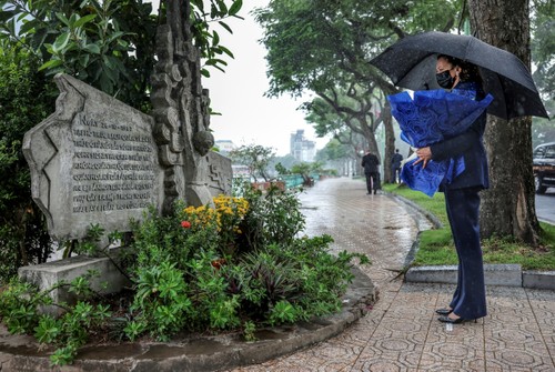 US Vice President pays tribute to Senator John McCain in Hanoi - ảnh 3