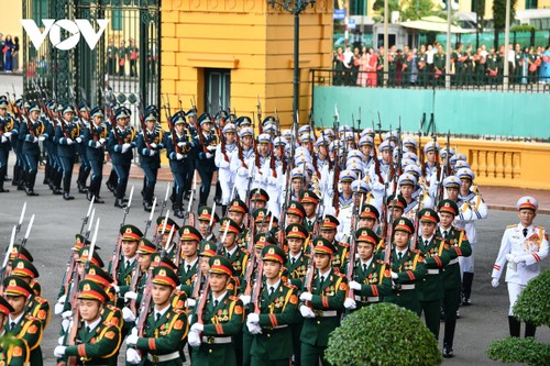 Toàn cảnh lễ đón cấp nhà nước Tổng Bí thư, Chủ tịch Trung Quốc Tập Cận Bình và Phu nhân - ảnh 1