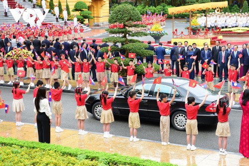 Tổng Bí thư, Chủ tịch nước Tô Lâm chủ trì Lễ đón Tổng Bí thư, Chủ tịch nước Lào - ảnh 2