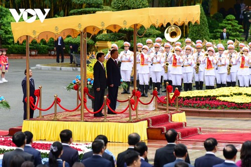 Tổng Bí thư, Chủ tịch nước Tô Lâm chủ trì Lễ đón Tổng Bí thư, Chủ tịch nước Lào - ảnh 3