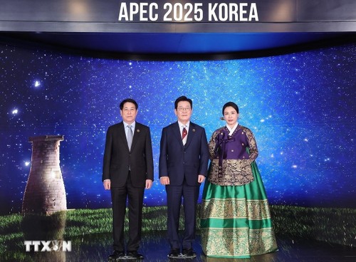 Toàn cảnh chuyến công tác dự Tuần lễ cấp cao APEC của Chủ tịch nước Lương Cường - ảnh 11