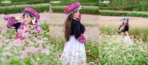 Mùa hoa tam giác mạch nở rộ, thiếu nữ rủ nhau lên Đồng Văn săn ảnh đẹp - ảnh 6