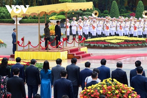 Chủ tịch nước Lương Cường chủ trì lễ đón chính thức Tổng thống Sri Lanka - ảnh 1