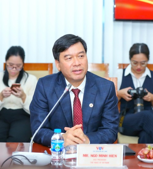 Phó Tổng Giám đốc VOV Ngô Minh Hiển tiếp Liên đoàn Nhà báo Thái Lan - ảnh 2