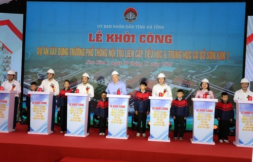 Đồng loạt khởi công các trường phổ thông nội trú liên cấp tại các xã biên giới - ảnh 2