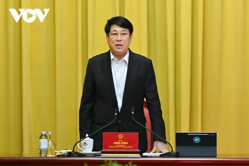 Chủ tịch nước Lương Cường chủ trì họp giao ban với Văn phòng Chủ tịch nước - ảnh 1