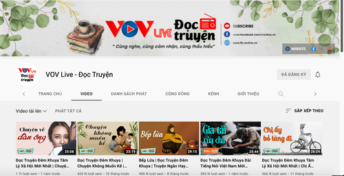 “VOV Live-Story reading” wins YouTube Creator Awards - ảnh 1