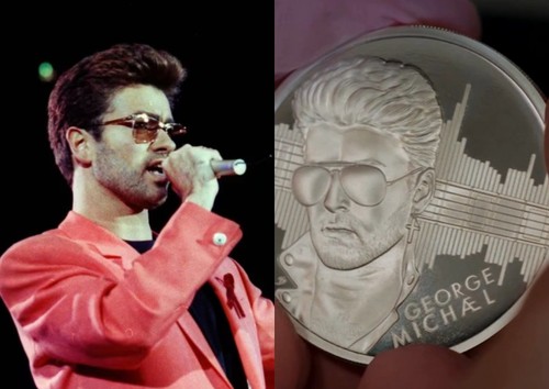 George Michael honoured with UK collectible coin  - ảnh 1