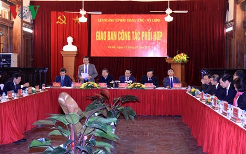 Giao ban công tác tư pháp, nội chính Trung ương - ảnh 1