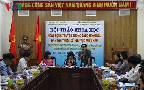 Hội thảo “Hoạt động truyền thông bằng ngôn ngữ Dân tộc thiểu số khu vực miền Nam” - ảnh 1