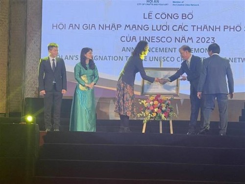 Công bố “Hội An gia nhập Mạng lưới các thành phố sáng tạo của UNESCO” - ảnh 1