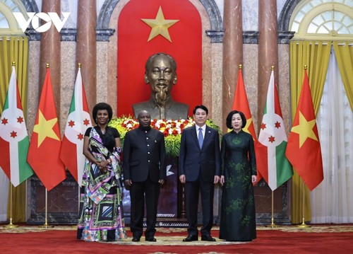 Chủ tịch nước Lương Cường chủ trì lễ đón chính thức Tổng thống Burundi  - ảnh 1