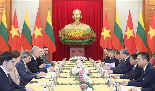 Tổng Bí thư Tô Lâm tiếp Tổng thống Litva Gitanas Nauseda - ảnh 1