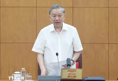 Tổng Bí thư Tô Lâm làm việc với Thường trực các Tiểu ban Đại hội XIV của Đảng - ảnh 1