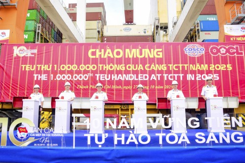 Cảng Tân cảng Cái Mép-Thị Vải năm thứ hai liên tiếp đón Teu thứ 1 triệu thông qua - ảnh 5