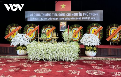 Toàn cảnh lễ viếng Tổng Bí thư Nguyễn Phú Trọng sáng ngày 25/7/2024 - ảnh 64