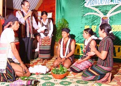 Boda tradicional de los M´Nong - ảnh 1