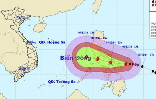 Localidades vietnamitas enfrentan el huracán  Hagupit - ảnh 1