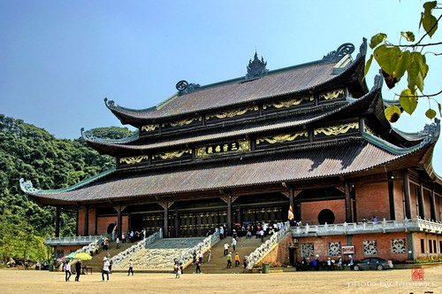 Conjunto de pagodas Bai Dinh-sitio de turismo espiritual de Ninh Binh  - ảnh 1