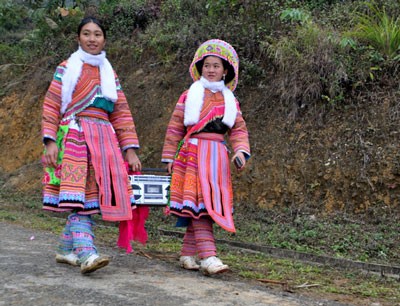 La variada belleza de los trajes típicos de las minorías étnicas  - ảnh 3