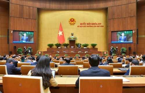 Debaten borrador de resolución sobre mecanismos y políticas específicos para implementar Programas de Objetivos Nacionales - ảnh 1