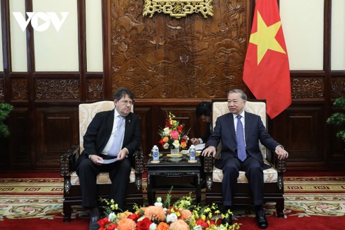 Máximo dirigente de Vietnam recibe a nuevos embajadores - ảnh 3