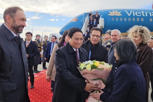 Primer Ministro vietnamita llega a Kazán para asistir a la Cumbre del BRICS con sus socios - ảnh 1