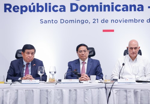 Premier Pham Minh Chinh asiste al Diálogo de Negocios República Dominicana - Vietnam - ảnh 2