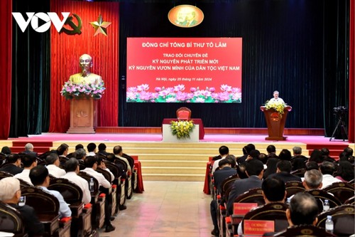 To Lam: El XIV Congreso del PCV marcará el comienzo de una nueva era para Vietnam - ảnh 1