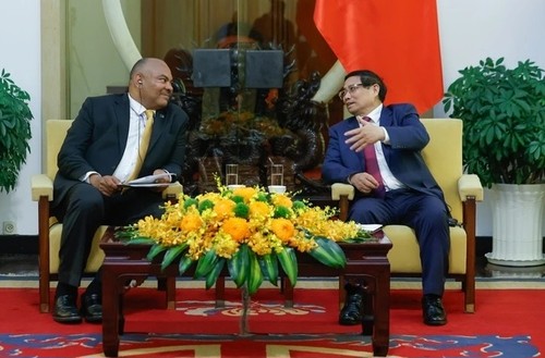 Dirigentes vietnamitas reciben a delegaciones extranjeras en Ciudad Ho Chi Minh - ảnh 1