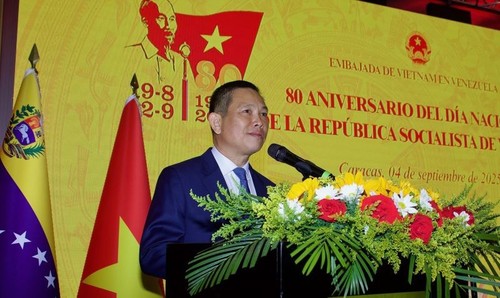 Embajada de Vietnam en Venezuela celebran aniversario patrio - ảnh 1