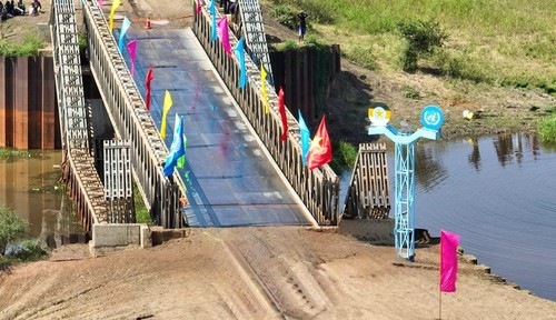 Ingenieros vietnamitas restauran un importante puente en Abyei, Sudán del Sur - ảnh 2