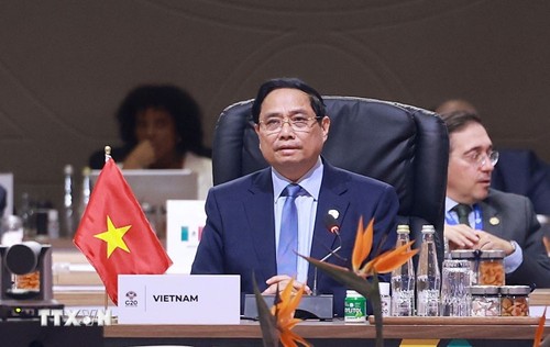 Canciller: Gira del premier Pham Minh Chinh sienta bases para nuevos espacios de desarrollo en Oriente Medio y África - ảnh 1
