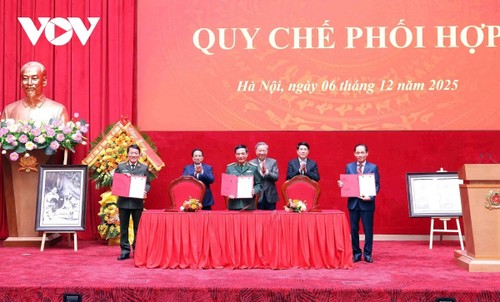 Ministerios de Seguridad Pública, de Defensa, y de Relaciones Exteriores de Vietnam, refuerzan colaboración - ảnh 1