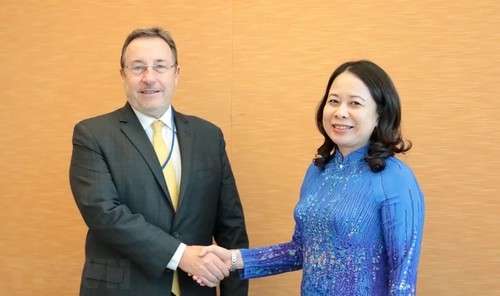 Rencontre entre la vice-présidente vietnamienne Vo Thi Anh Xuân et le directeur général du PNUD - ảnh 1