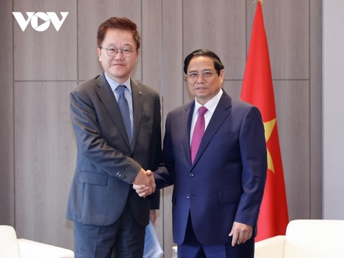 Pham Minh Chinh rencontre les responsables de grands groupes sud-coréens - ảnh 3