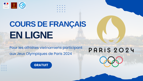 Un cours de français en ligne pour préparer les athlètes vietnamiens aux JO de Paris 2024 - ảnh 1