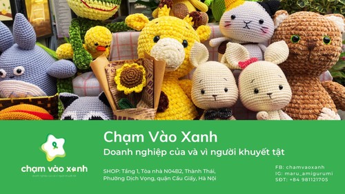 Cham Vào Xanh, une entreprise pour des personnes atteintes de paralysie cérébrale    - ảnh 1