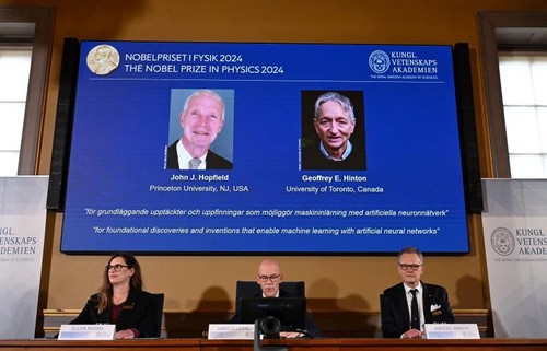 Le prix Nobel de physique 2024 récompense deux pionniers de l'intelligence artificielle (IA) - ảnh 1