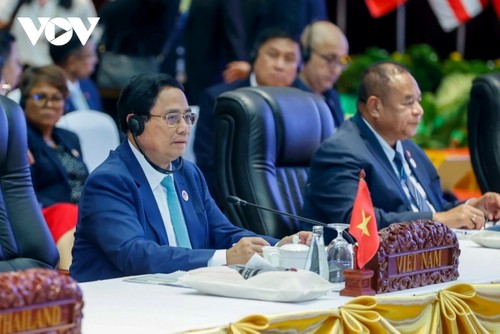 Nouvelles rencontres bilatérales de Pham Minh Chinh au Laos - ảnh 1