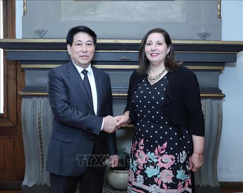 Rencontres de Luong Cuong avec les chefs de la gauche chilienne - ảnh 2