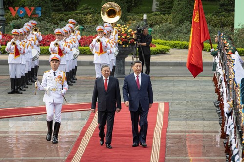 Cérémonie d’accueil officielle en l’honneur de Xi Jinping - ảnh 3