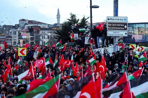 Turquie: Plus de 500.000 personnes participent à une marche de soutien à la Palestine  - ảnh 1