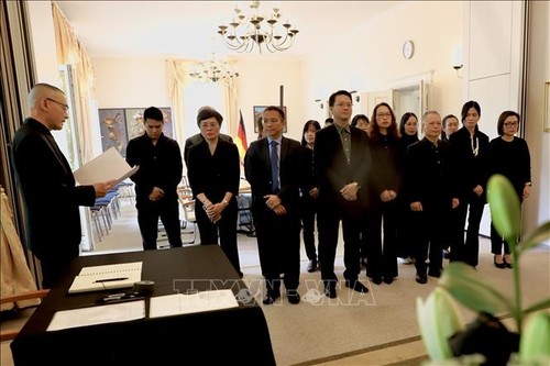 พิธีเคารพศพอดีตประธานประเทศ เจิ่นดึ๊กเลือง - ảnh 9